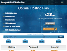 Tablet Screenshot of hostopark.com